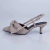 Alícia - Scarpin Feminino Slingback Bico Fino Salto Baixo Cinza - comprar online