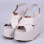 Atlanta - Sandália Feminina Anabela Plataforma Off-White - comprar online