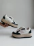 Barcelona - Tênis Feminino Casual Cadarço Plataforma Branco/Preto - comprar online