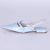 Bela - Sapatilha Feminina Bico Fino Slingback Azul na internet