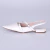 Bela - Sapatilha Feminina Bico Fino Slingback Off-White na internet