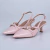 Bela - Scarpin Feminino Bico Fino Salto Baixo Slingback Rosa - comprar online