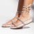 Bianca - Sandália Papete Brilho Amarração Off-White - comprar online