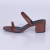 Bless - Tamanco Feminino Salto Grosso Marrom - comprar online