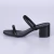 Bless - Tamanco Feminino Salto Grosso Preto - comprar online