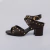 Boeme - Sandália Feminina Bico Folha Fivela Aplicação Marrom - Not-Me Shoes - Fábrica Própria de Calçados Femininos