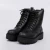 Box - Coturno Feminino Tratorado com Cadarço Preto - comprar online