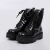 Box - Coturno Feminino Verniz Tratorado com Cadarço Preto - comprar online