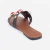 Bruna - Rasteira Feminina Pedras Aplicação Preto/Rosa - Not-Me Shoes - Fábrica Própria de Calçados Femininos