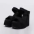 Canadá - Tamanco Feminino Anabela de Camurça Preto - comprar online
