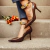 Imagem do Cassandra - Scarpin Feminino Verniz Bico Fino Salto Alto Marrom