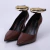 Cassandra - Scarpin Feminino Verniz Bico Fino Salto Alto Marrom - comprar online
