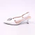 Catar - Scarpin Feminino Bico Fino Slingback Aplicação Branco na internet