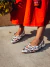 Cindy - Slingback Feminina Bico Fino Aplicação Branca - loja online
