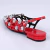 Cindy - Slingback Feminina Bico Fino Aplicação Vermelha - Not-Me Shoes - Fábrica Própria de Calçados Femininos