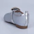 Cora - Sapatilha Feminina Fivela Bico Redondo Tela Aplicações Prata - Not-Me Shoes - Fábrica Própria de Calçados Femininos