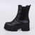 Coturno Feminino Chelsea Glam Preto Santorine na internet