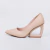 Dara - Scarpin Feminino Salto Geométrico Bico Fino Bege - Not-Me Shoes - Fábrica Própria de Calçados Femininos