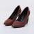 Dara - Scarpin Feminino Salto Geométrico Bico Fino Marrom - comprar online