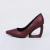 Dara - Scarpin Feminino Salto Geométrico Bico Fino Vermelho - Not-Me Shoes - Fábrica Própria de Calçados Femininos