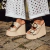 Diana - Tamanco Feminino Anabela Plataforma Fivela Off-White - loja online