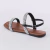 Duda - Sandália Rasteira Feminina Brilho Preto - Not-Me Shoes - Fábrica Própria de Calçados Femininos