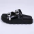 Elis - Papete Feminina Tratorada Verniz Fivela Preta - comprar online
