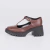Emília - Oxford Feminino Tratorado Salto Grosso Alto Marrom Cacau - comprar online