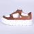 Fani - Tênis Feminino Cadarço Camurça Caramelo/Branco - comprar online