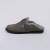 Firenze - Clog Feminina Peluciada Com Aplicação Cinza - Not-Me Shoes - Fábrica Própria de Calçados Femininos