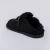 Firenze - Clog Feminino Peluciado Com Aplicação Preto - Not-Me Shoes - Fábrica Própria de Calçados Femininos