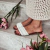 Florença - Rasteira Feminina Palha Brilho Off-White