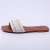 Florença - Rasteira Feminina Palha Brilho Off-White - comprar online