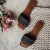 Florença - Rasteira Feminina Brilho Preta - Not-Me Shoes - Fábrica Própria de Calçados Femininos