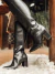 Talita - Bota Feminina Bico Fino Salto Grosso Cano Médio Preta - loja online