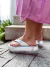 Chinelo de Dedo Feminino Prata Flatform Tiras Largas Plataforma Not-me Shoes