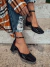 Adri - Scarpin Feminino Verniz Bico Redondo Salto Grosso Preto na internet