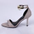 Francis - Sandália Feminina Salto Alto Bico Folha Cinza - comprar online