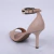 Francis - Sandália Feminina Salto Alto Bico Folha Nude - Not-Me Shoes - Fábrica Própria de Calçados Femininos