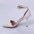 Francis - Sandália Feminina Salto Alto Bico Folha Off-White - comprar online