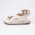 Glam - Sandália Papete Feminina Tiras Médias Aplicação Fivela Off-White na internet
