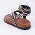 Glam - Sandália Papete Feminina Tiras Médias Aplicação Fivela Zebra - Not-Me Shoes - Fábrica Própria de Calçados Femininos