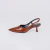 Íris - Scarpin Slingback Feminino Verniz Salto Baixo Caramelo na internet
