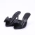 Itália - Mule Feminino Aplicação Em Laço Bico Fino Preto - comprar online