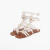 Joana - Sandália Rasteira Gladiadora Aplicações Off-White