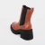 Juli - Coturno Feminino Chelsea Tratorado Cano Curto Caramelo - Not-Me Shoes - Fábrica Própria de Calçados Femininos