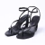 Londres - Sandália Feminina Três Tiras Salto Geométrico Preto - comprar online