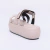 Luma - Flatform Feminino Com Velcro Cinza na internet