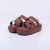 Luma - Flatform Feminino Com Velcro Marrom