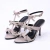 Lynn - Sandália Feminina Salto Alto Com Tiras e Fivela Cinza - comprar online